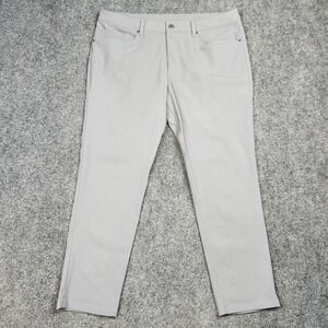 Lululemon ABC 5 Pocket‎ Pants Mens 36 Gray Performance Stretch Casual Travel